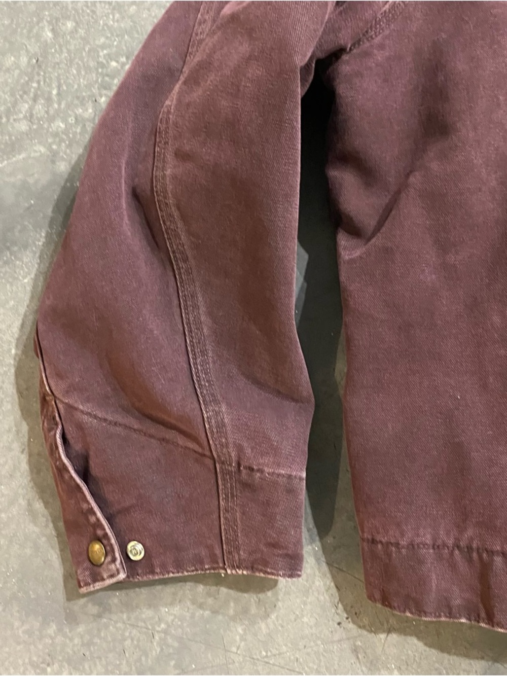 Carhartt Detroit Jacket Burgundy Boxy Sz XXL ( Like Sz XL) Mens - Picture 9 of 9